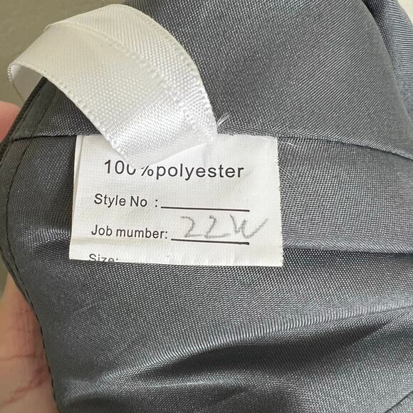 Gray Flutter Sleeve Maxi Gown for Weddings - Picture 11 of 11